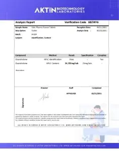Odin Pharma Anavar 25 Lab Test